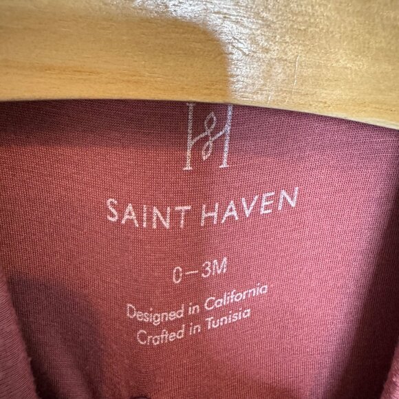 SAINT HAVEN micro modal snuggle up one piece romper size 0-3 months - Picture 3 of 5